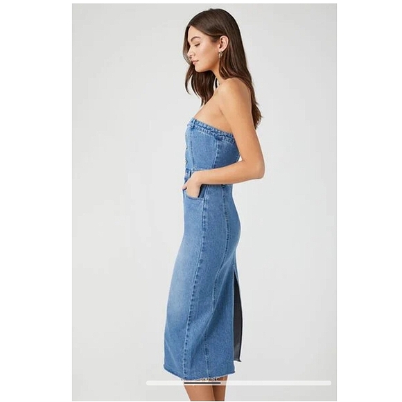 Sincerely Jules strapless denim dress - Picture 6 of 11